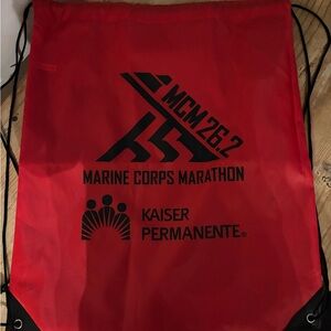 Marine Corps Marathon 50th anniversary string backpack